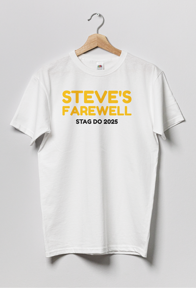 Personalised Stag Do T-Shirt – Name & Year